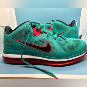Nike LeBron 9 Low Liverpool FC Turquoise/Red/White/Black Size 10.5